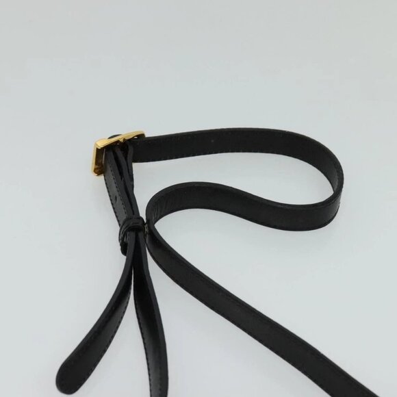 BALLY Shoulder Bag Leather Black Auth - Picture 7 of 16